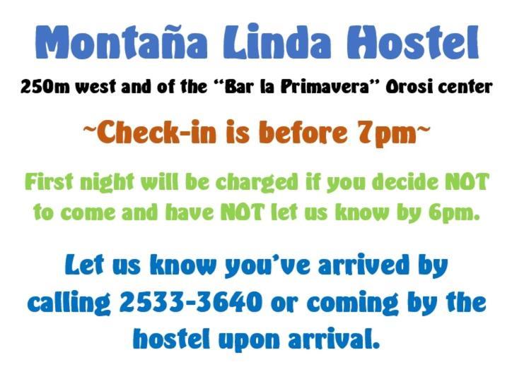Montana Linda Hostel Orosi Luaran gambar