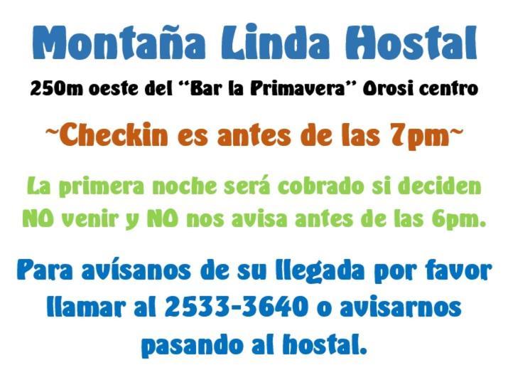 Montana Linda Hostel Orosi Luaran gambar